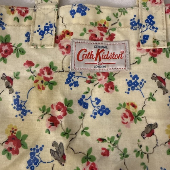 Cath Kidston Ltd Original London Oilcloth PVC Coated Tote Bag Birds Water Resis - Picture 2 of 10